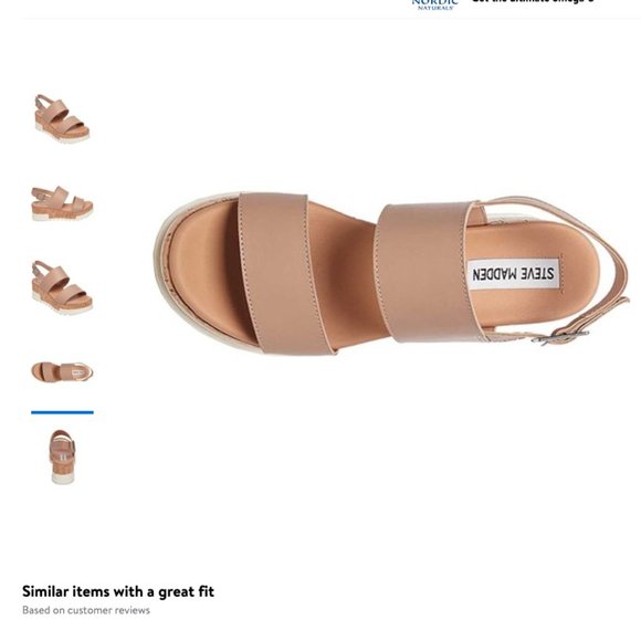 Steve Madden Brenda Platform Sandal - 9 Tan - Picture 8 of 16